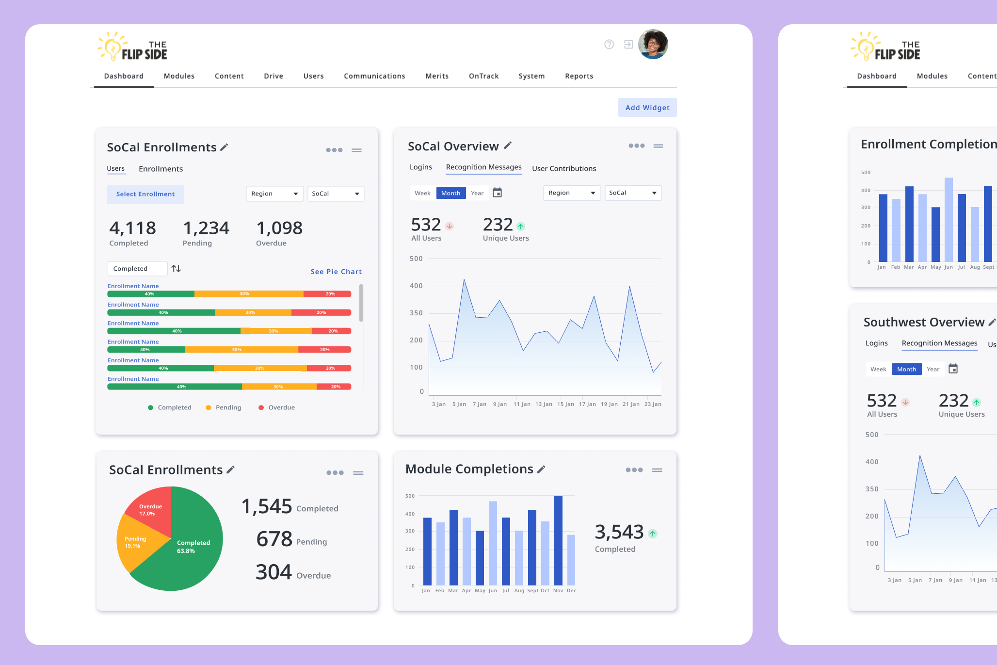 Data Visualization Dashboard Header