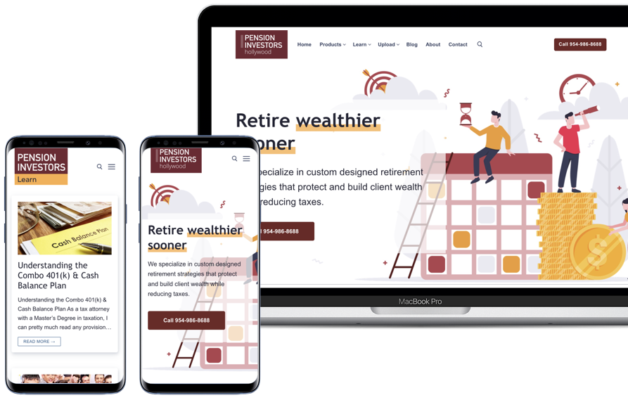 Pension Investors Websites Project Preview